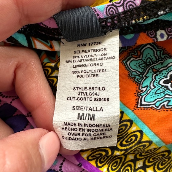 Multi colored pattern bikini. - Picture 5 of 7